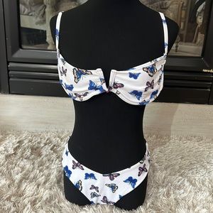 Butterfly bikini. Underwire v shape bottoms